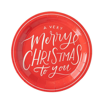 Believe Merry Christmas Script Plate