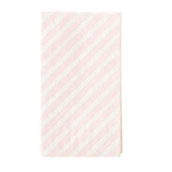 Gingerbread Pink Stripe Dinner Napkin