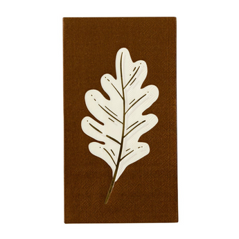 Oak Leaf Napkin - Brown