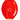 Red Christmas Bulb Shaped Plate