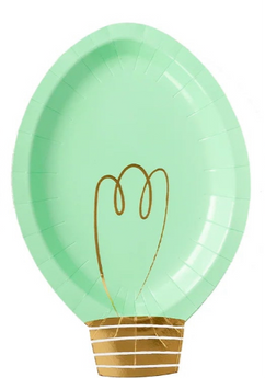 Green Christmas Bulb Shaped Plate