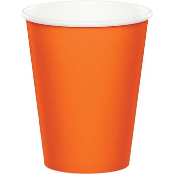 9 oz. Sunkissed Orange Paper Cup