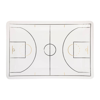 Basketball Court Shaped Plate