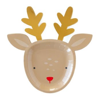 Dear Rudolph Reindeer Plate