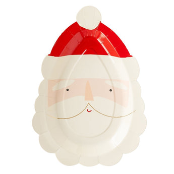 Believe Santa Face Shaped Plate