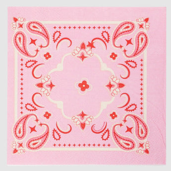 Pink Bandana Cocktail Napkin