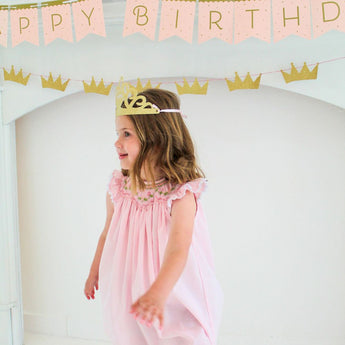 Once Upon a Birthday Crown Banner