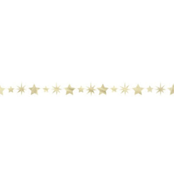 Modern Christmas Gold Foil Star & Starburst Banner