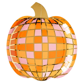 Disco Pumpkin Shaped 9" Plate