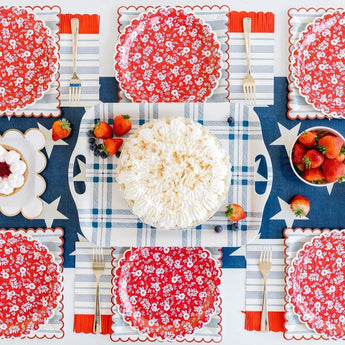 Blue Star Table Runner