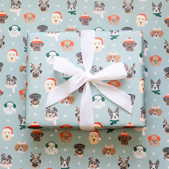 Holiday Dogs Wrapping Paper