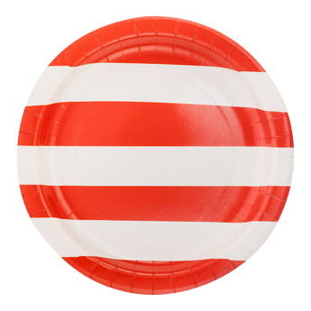 Lady Liberty Red Stripes Paper Plate