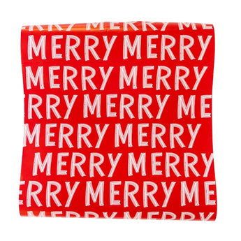 Merry Holiday Paper Table Runner