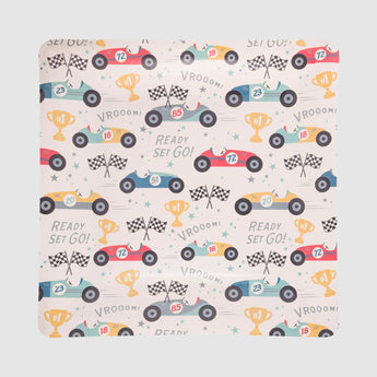 Race Car Pattern 9" Plate