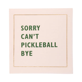 Pickleball Sayings Paper Cocktail Napkin