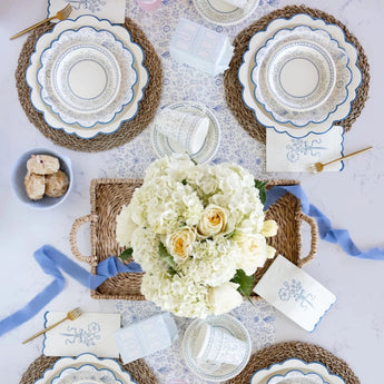 Something Blue Floral Table Runner