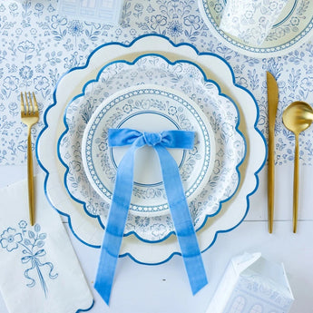 Something Blue Floral Dinner Napkin