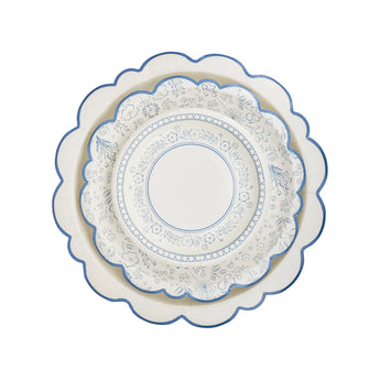 Something Blue 10" Floral Paper Plate