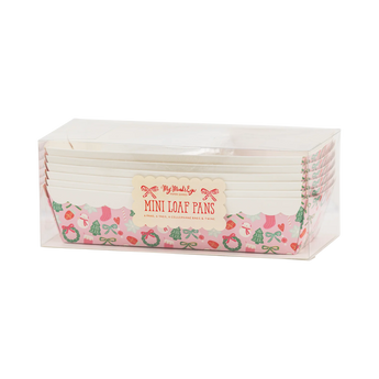 Pink Christmas Icons Loaf Pan Set