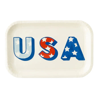 USA Shaped Paper Plate