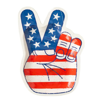 USA Peace Hand Plate