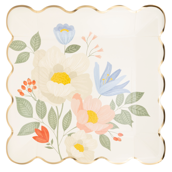 Floral Corner Plate