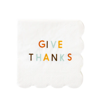 Harvest Give Thanks Cocktail Napkin