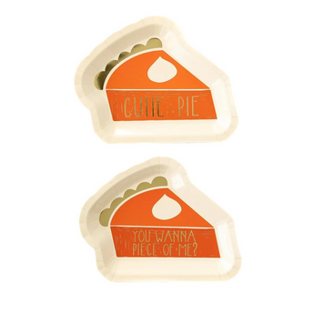 Harvest Pie Shaped 7" Plate Set