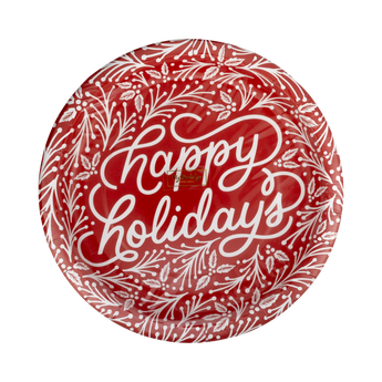 10" Happy Holidays Plate