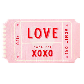 Love Ticket Napkin