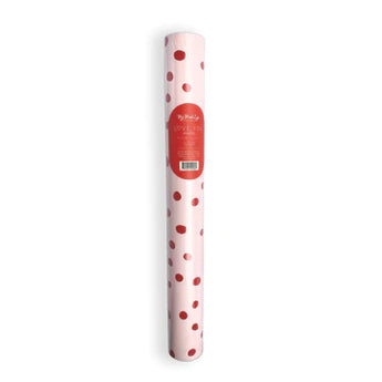 Pink with Red Dots Paper Table Runner