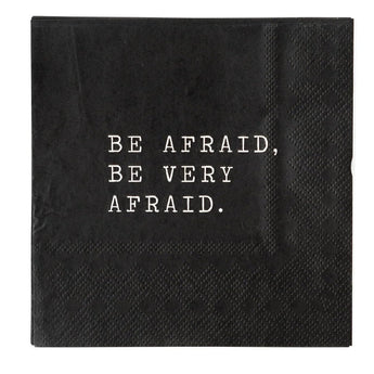 Be Afraid Cocktail Napkin