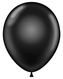 11 inch Tuf-Tex Black Latex Balloon