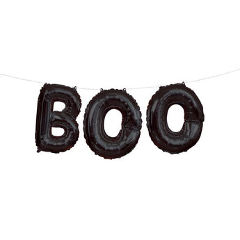 14" Boo Foil Letter Balloon Banner Kit