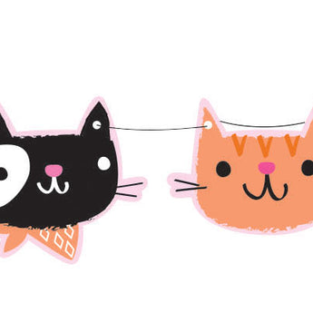 Purr-fect Party Shaped Banner