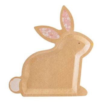 Kraft Bunny Shaped Plate