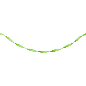 Fresh Lime Crepe Streamer