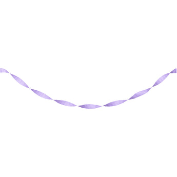 Luscious Lavender Crepe Streamer