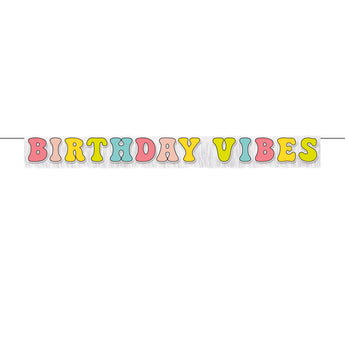 Peace, Love, Party Happy Birthday Banner