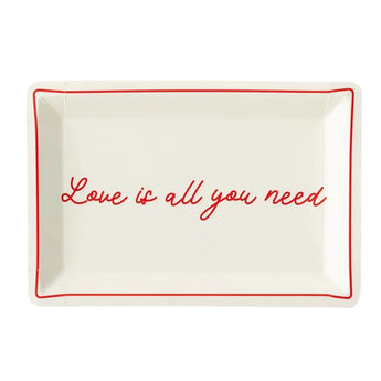 Love Is All You Need Shaped Plate