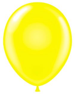 11 inch Tuf-Tex Standard Yellow Latex Balloon